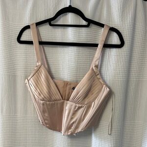 Zara Satin Corset Top